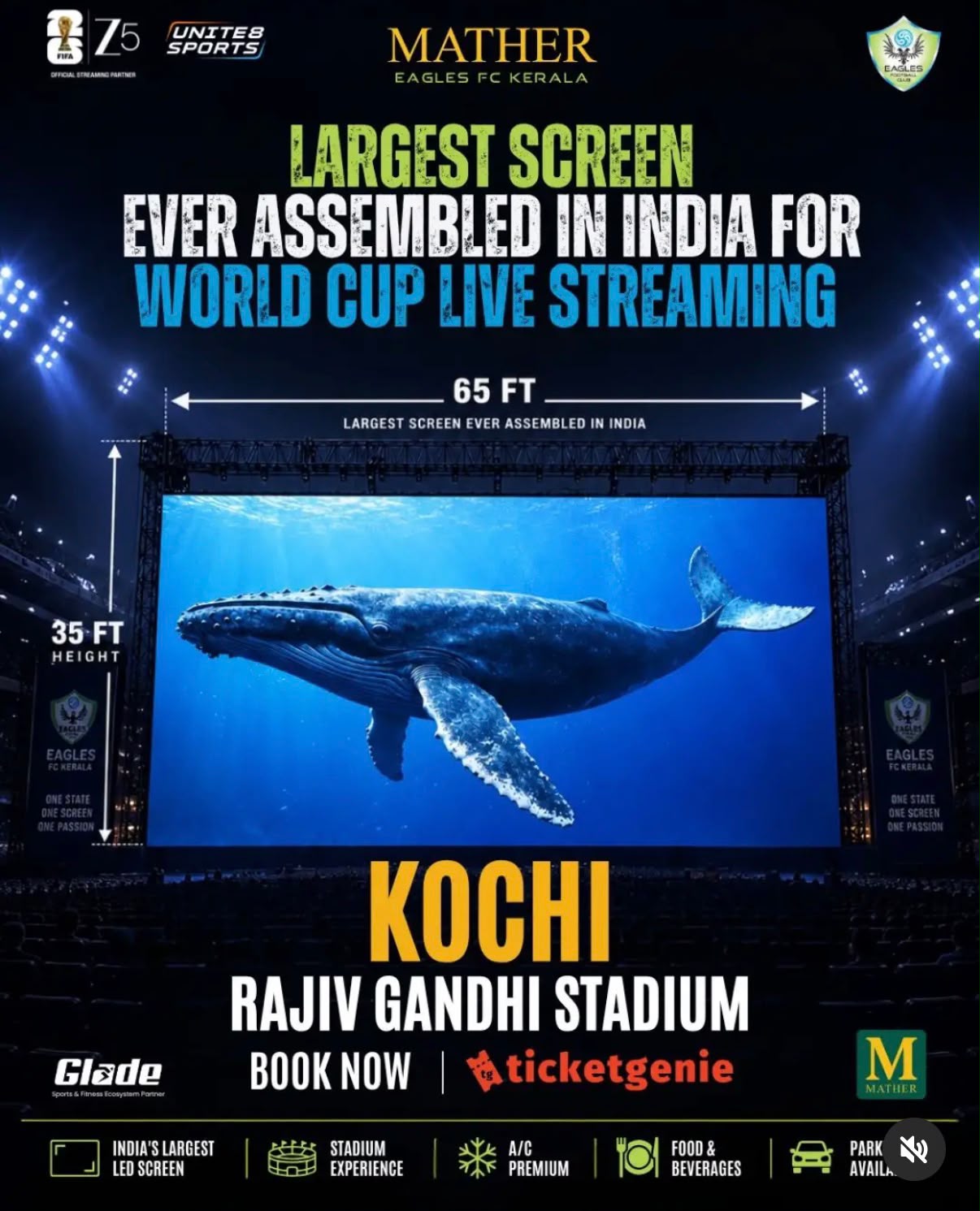 World Cup Live — India's Largest LED Screen